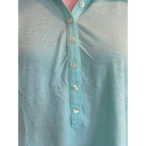 NWOT Made in PERU Lilly Pulitzer Polo Shirt 7 Signed Buttons Neckline S/S XL - Picture 5 of 6